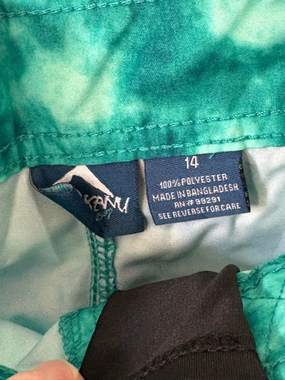 Kanu Surf Teal Green Tie-Dye Boardshorts
